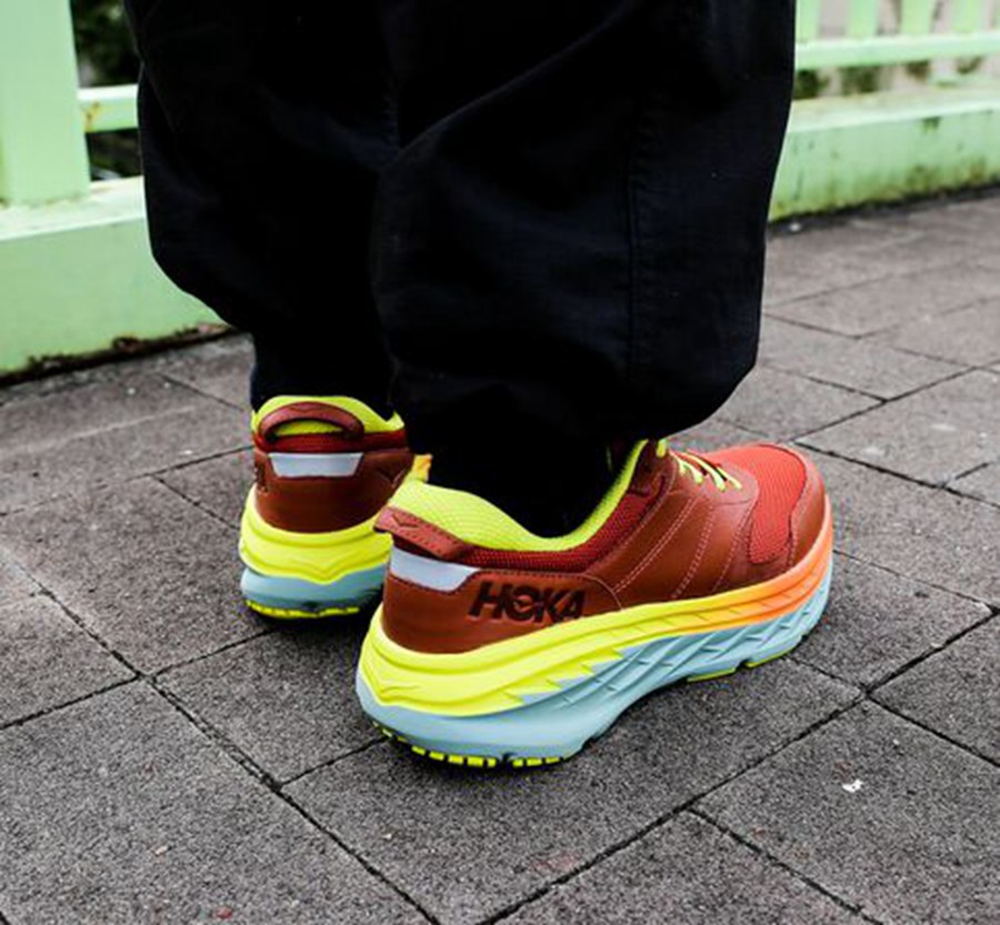 Hoka One One Mens Running Shoes - Bondi L - Red - ESOB29170